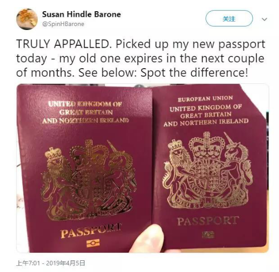 脱欧进行时，英国护照：我先“脱”为敬!你们随意...