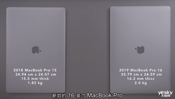 16英寸MacBook Pro对比15英寸 更大更强更专业