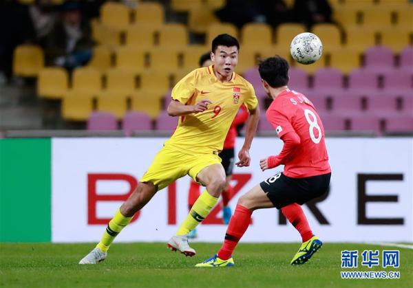 （体育）（10）足球——东亚杯：中国国家男足选拔队不敌韩国队