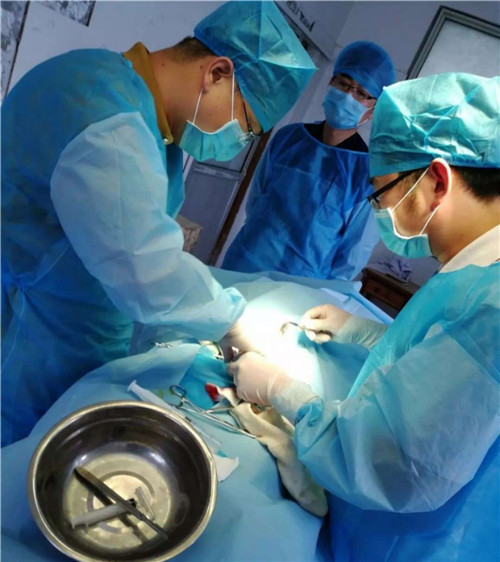 郸城：第一医健集团帮扶丁接种环村乡卫生院成功开展首例外科手术